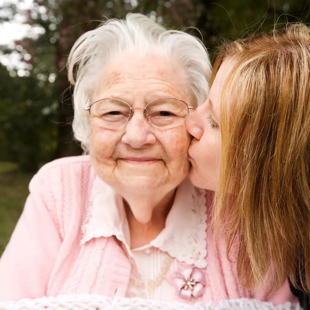 Elderly Woman with Younger Woman